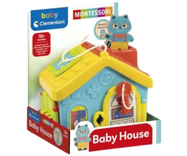 Clementoni Baby: Montessori kulcsos házikó készségfejlesztő játékszett