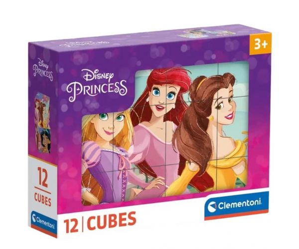 Clementoni: Disney Hercegnők mesekocka 12db-os