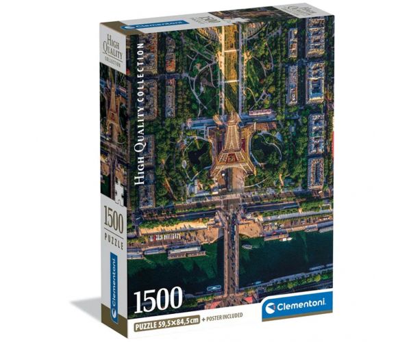 Párizs felett HQC 1500db-os compact puzzle - Clementoni