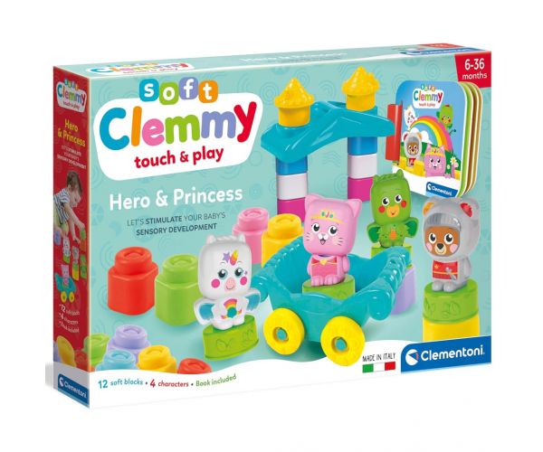 Clemmy: Hősök és Hercegnők puha kocka szett - Clementoni