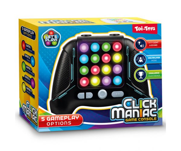 Click Maniac: 5az1-ben elektromos játékkonzol kétféle változatban 1db