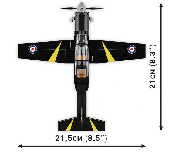 COBI: Beechcraft T-6 Texan II fekete építőjáték (26626)