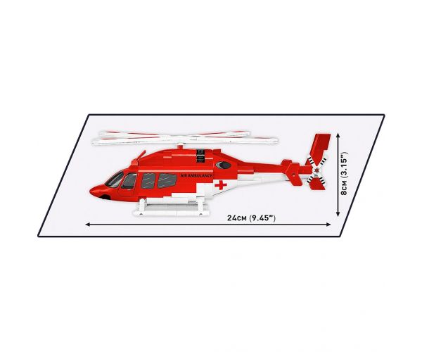 COBI: Bell 429 Légi Mentő helikopter építőjáték (26629)