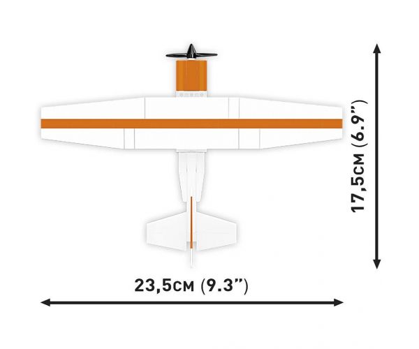 COBI: Cessna 172 Skyhawk narancs-fehér építőjáték (26623)