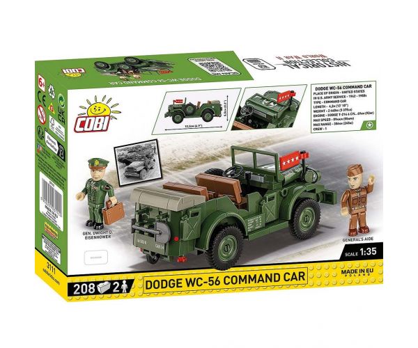 COBI: Dodge WC-56 Command Car harckocsi építőjáték (3111)