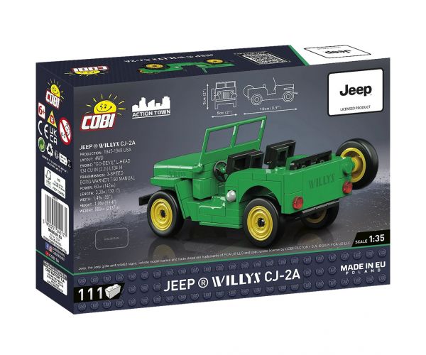 COBI: Jeep Willys CJ-2A építőjáték (24517)
