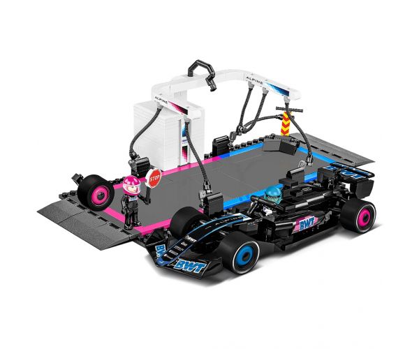 COBI: BWT Alpine F1 boxutca versenyautóval építőjáték (1685)
