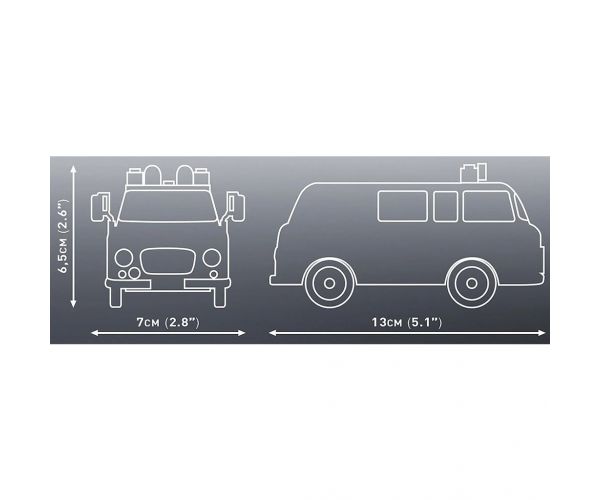 COBI: Barkas B1000 rendőrségi mikrobusz építőjáték (24596)
