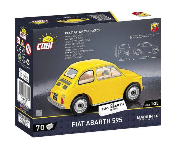 COBI: Fiat Abarth 595 építőjáték (24514)