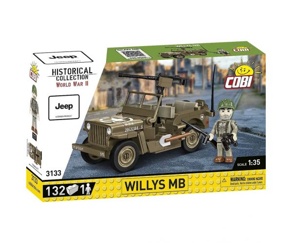 COBI: Willys MB harckocsi építőjáték (3133)