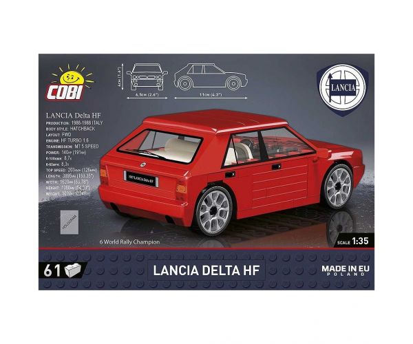 COBI: Lancia Delta HF autó építőjáték (24508)