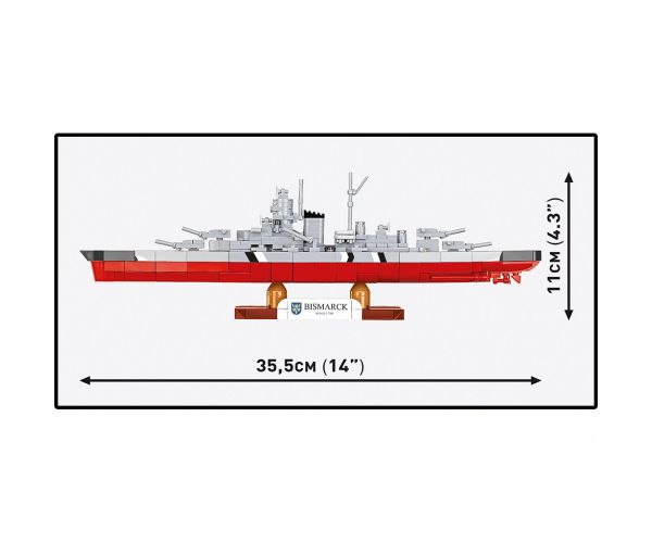 COBI: WW II Battleship Bismarck építőjáték (4854)