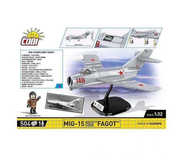 COBI: MiG-15 Fagot repülő építőjáték (2416)