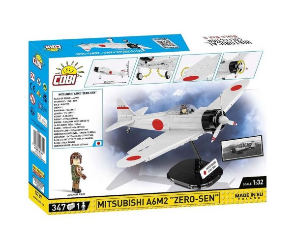 COBI: Mitsubishi A6M2 Zero‑Sen repülőgép építőjáték (5729)