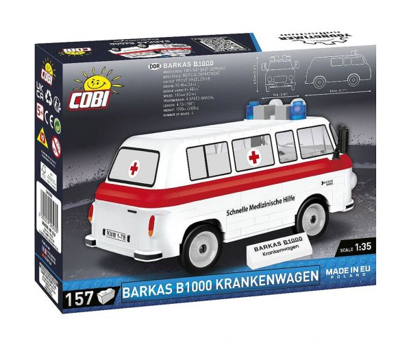COBI: Barkas B1000 mentőautó építőjáték (24595)