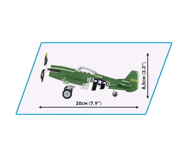 COBI: Mustang P-51D vadászrepülőgép építőjáték (5860)