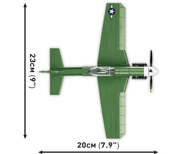 COBI: Mustang P-51D vadászrepülőgép építőjáték (5860)