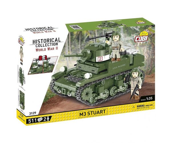 COBI: M3 Stuart tank építőjáték (3129)