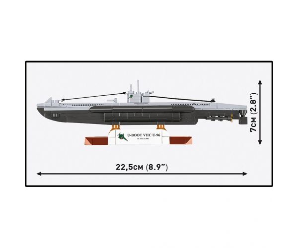 COBI: WW II U-Boot VIIC U-96 építőjáték (4857)