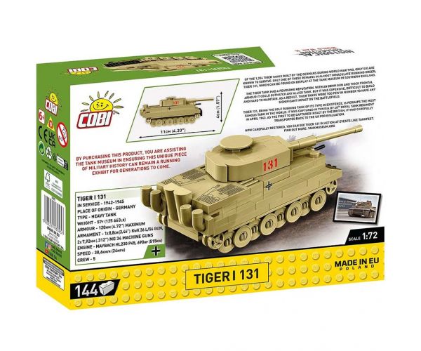COBI: Tiger I 131 tank építőjáték (3095)