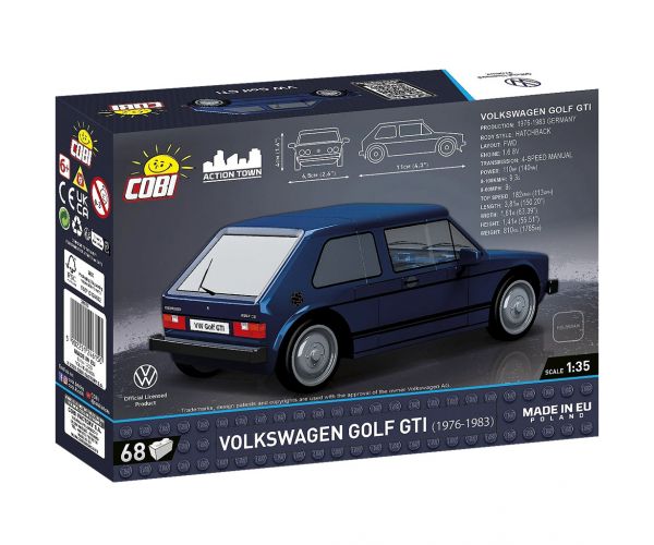 COBI: Volkswagen Golf GTI kék építőjáték (24615)