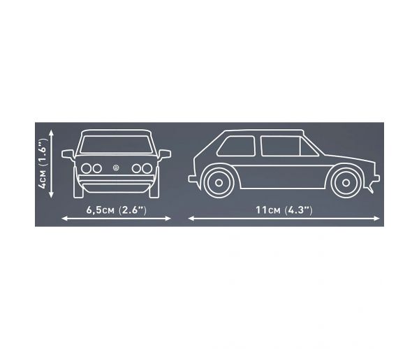 COBI: Volkswagen Golf GTI kék építőjáték (24615)