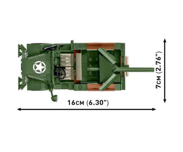 COBI: WW II 37mm GMC M6 Fargo építőjáték (3116)