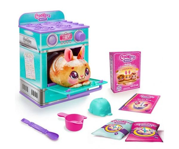 COOKEEZ Makery: Türkiz sütő játékszett meglepetés plüss állattal