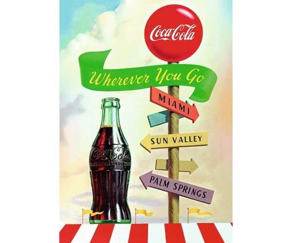Coca-Cola bárhova is mész 1000db-os Prémium plus quality puzzle - Trefl