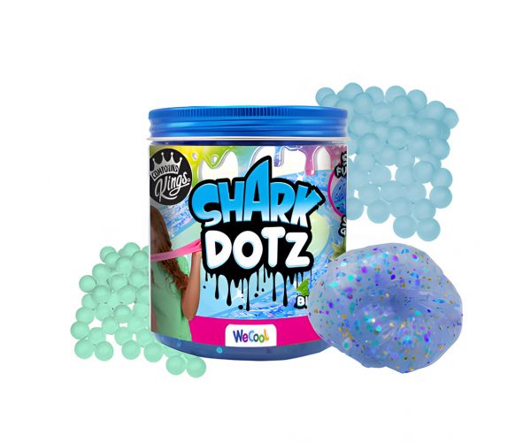 Compound Kings: Illatosított cápa slime habgolyókkal és glitterrel 217gr