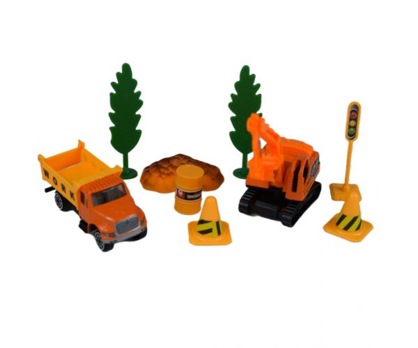 Construction Crew: Építőipari játékszett járművekkel többféle változatban 1db