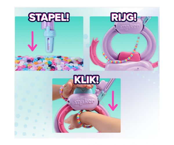 Cool Maker: Stack'D Heishi karkötő készítő szett - Spin Master