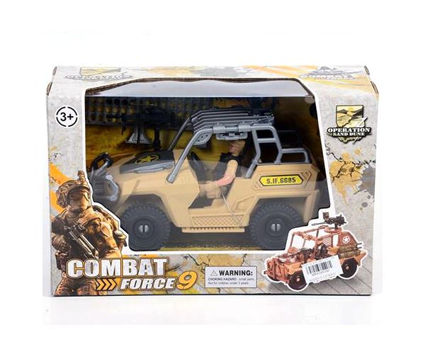 Combat Force 9 katonai terepjáró akció figurával több változatban