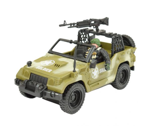 Combat Force 9: Katonai terepjáró katonával és fegyverekkel 22cm