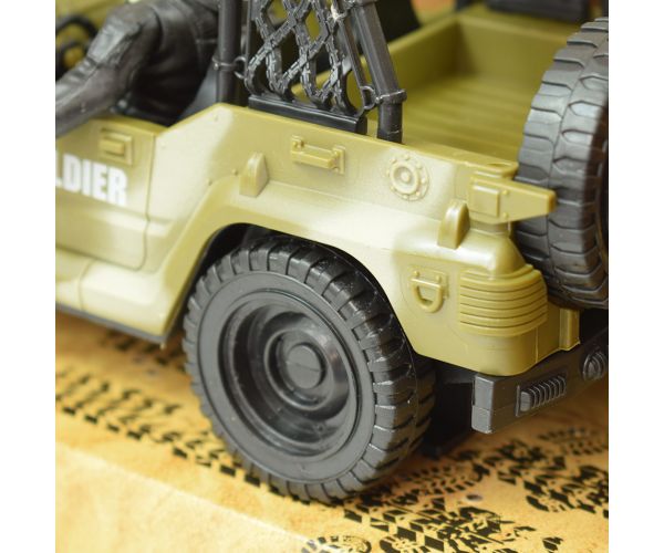 Combat Force 9: Katonai terepjáró katonával és fegyverekkel 22cm