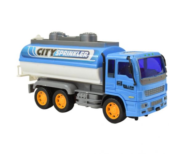 Construction Truck: Tartályos teherautó lendkerekes kialakítással 19cm
