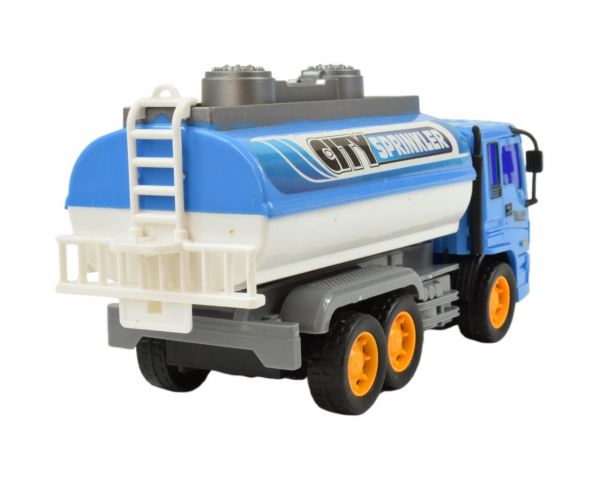 Construction Truck: Tartályos teherautó lendkerekes kialakítással 19cm