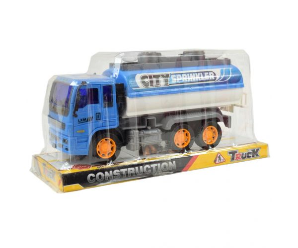 Construction Truck: Tartályos teherautó lendkerekes kialakítással 19cm