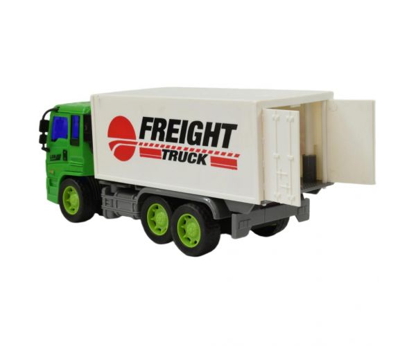Construction Truck: Konténeres teherautó lendkerekes kialakítással 19cm