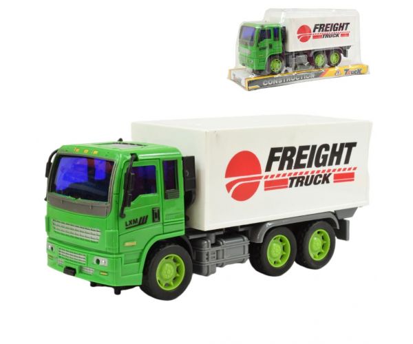 Construction Truck: Konténeres teherautó lendkerekes kialakítással 19cm