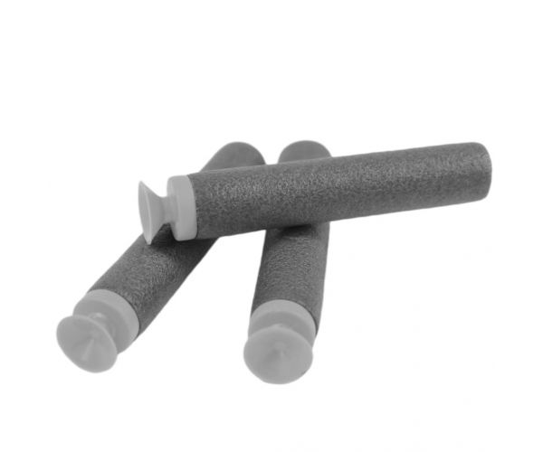 Cool Soft Bullet Gun: Kisméretű szivacslövő fegyver töltényekkel kék-piros színben 14cm