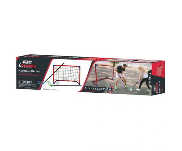 CROSS Floorball labdajáték szett 2db ütővel és 2db kapuval - Woodyland