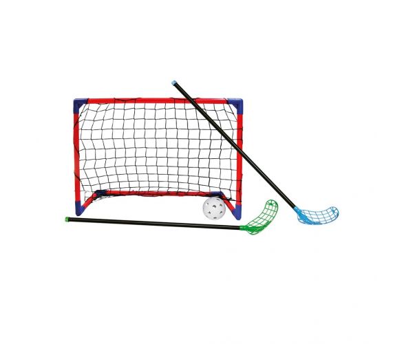CROSS Floorball labdajáték szett 2db ütővel és 2db kapuval - Woodyland