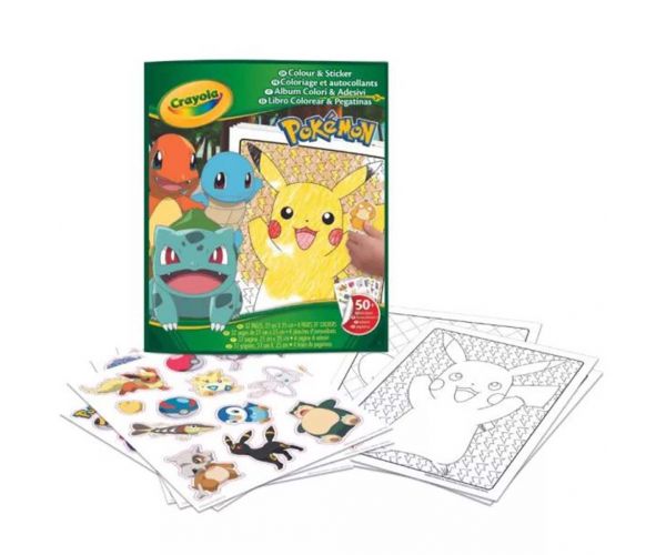 Crayola: Color & Sticker - Pokémon foglalkoztató