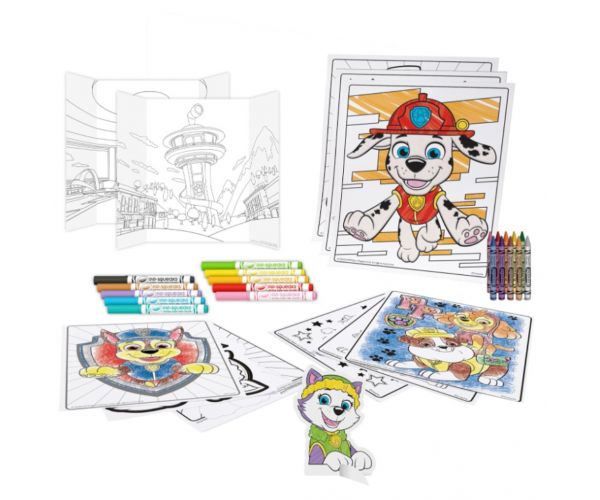 Crayola: Mancs őrjárat 5 az 1-ben 60db-os foglalkoztató kreatív kifestő szett