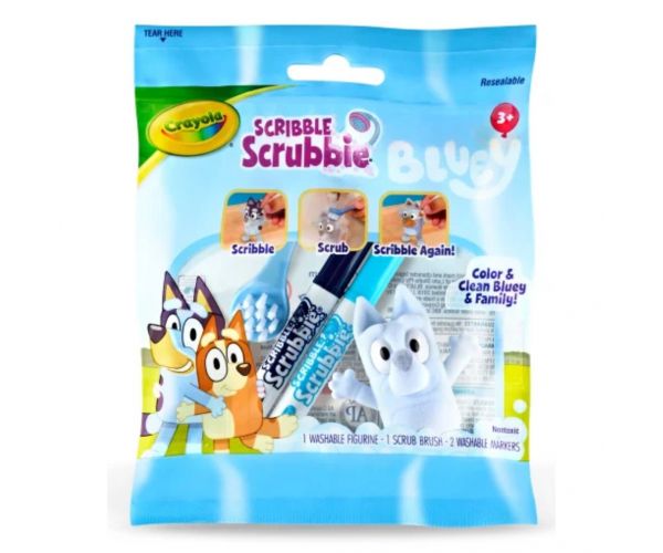 Crayola: Washimals Bluey 1db-os figura szett