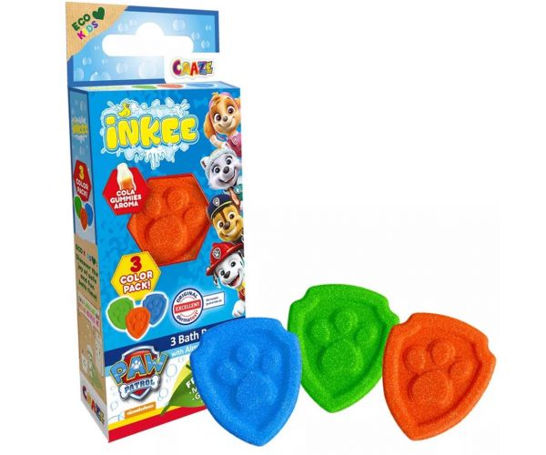 Craze: Inkee vegán kólás gumicukor illatú Mancs őrjárat fürdőbomba 3db-os csomag