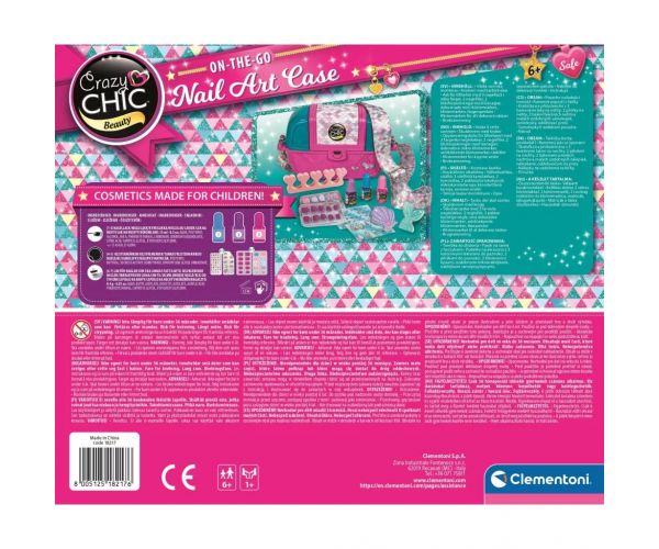 Crazy Chic: Körömstúdió táskában játékszett - Clementoni