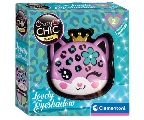 Crazy Chic: Szemhéjfesték és applikátor leopárd alakú tárolóban - Clementoni