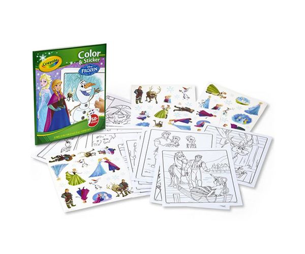 Crayola: Jégvarázs 2 színező, kifestő és matricázó füzet